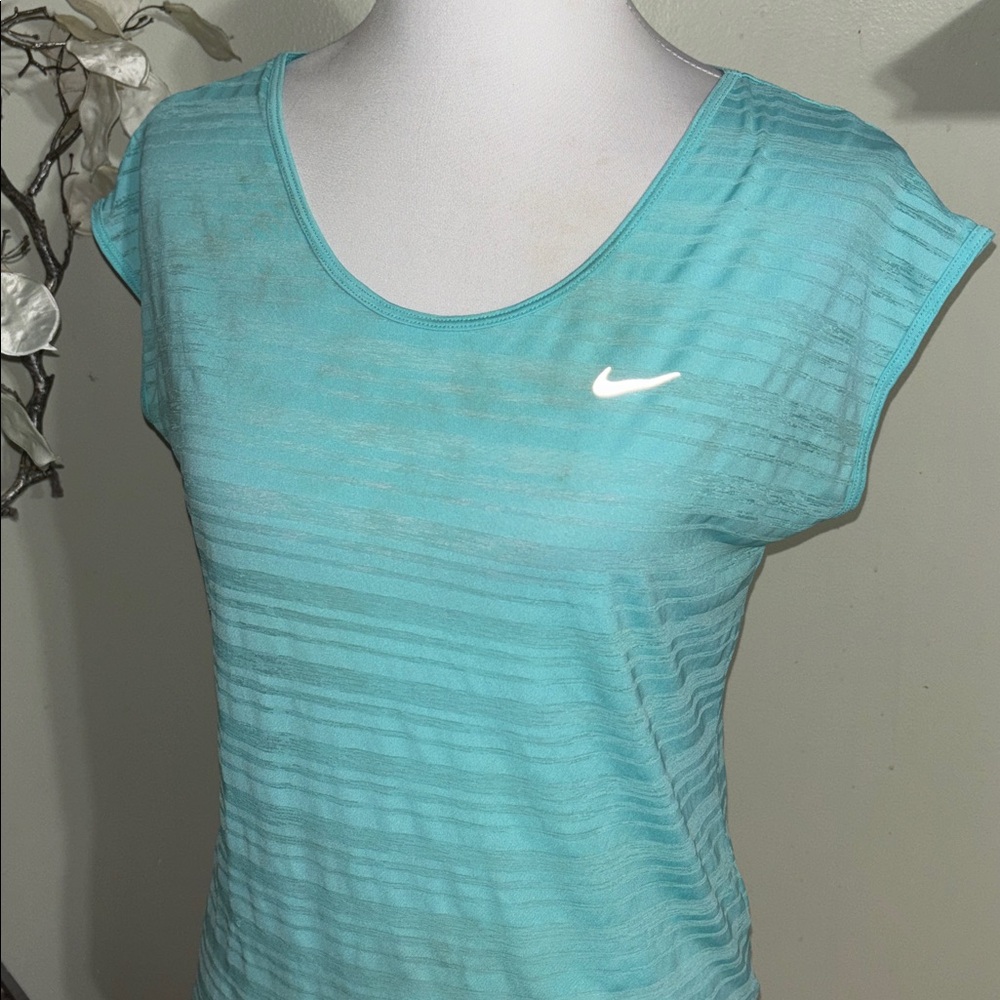 Nike Women's Teal Short Sleeve Top - Picture 3 of 3